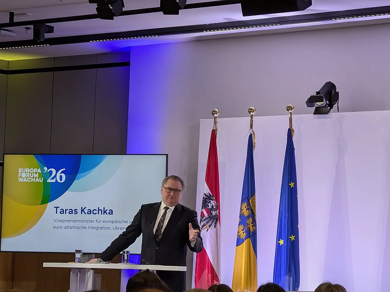Тарас Качка виступає на форумі
