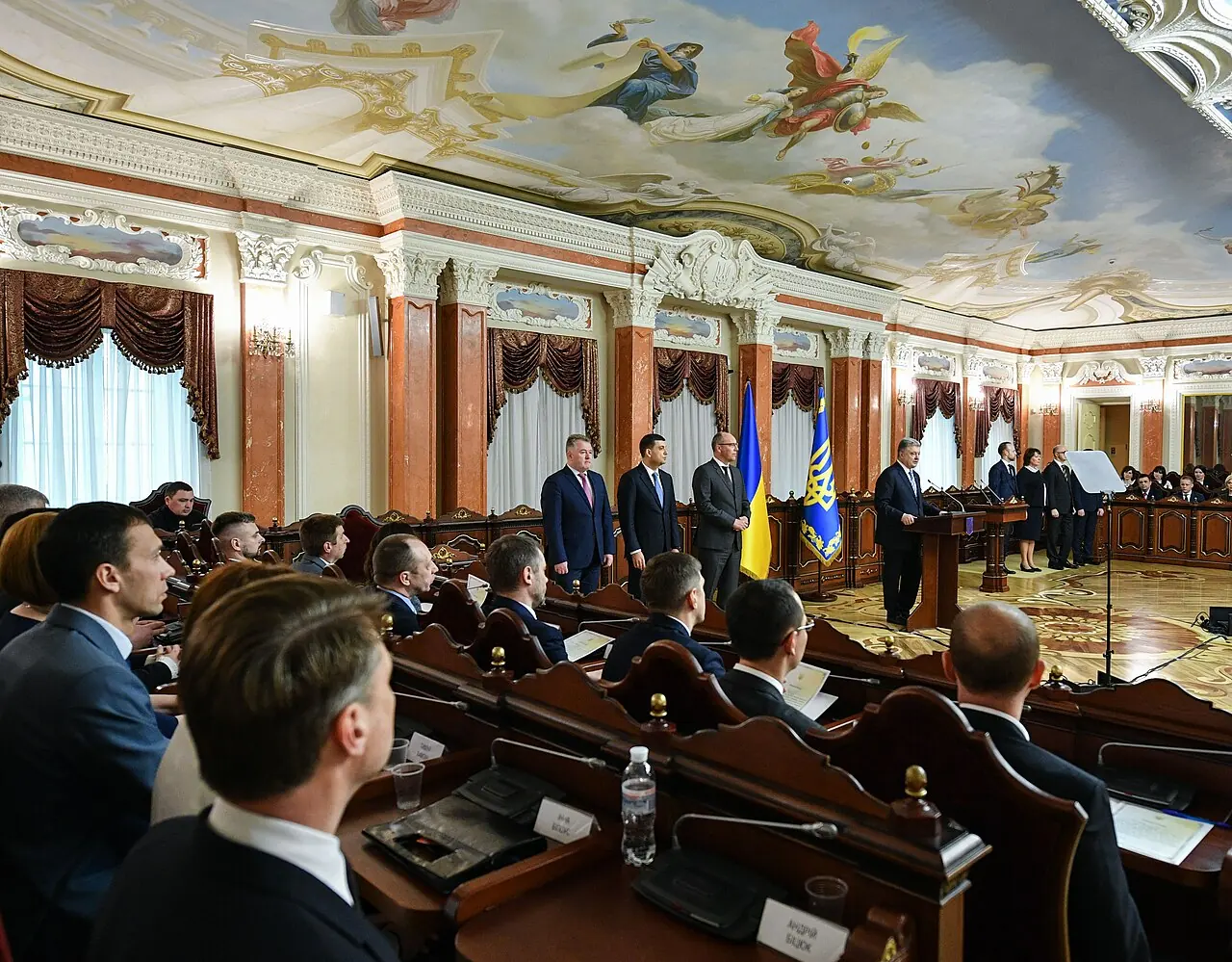 Зала Вищого антикорупційного суду під час присяги суддів